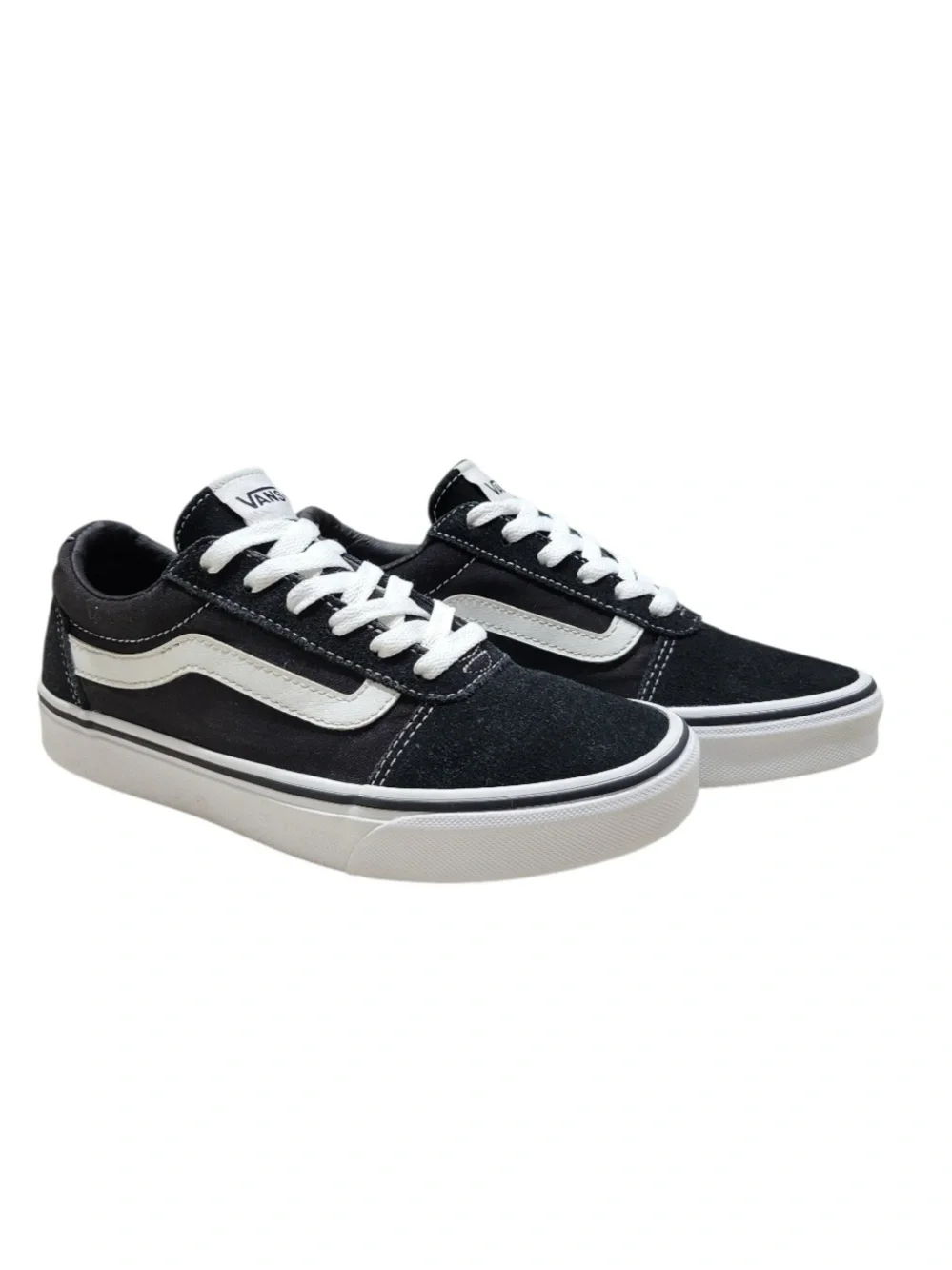 Vans Old Skool Black White Canvas Suede Low-Top Sneakers Skater Box (6.5W)